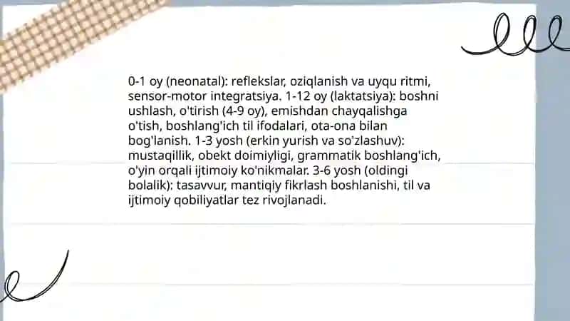 Ilk bolalik davri psixologiyasi va psxodiagnostikasiga 3