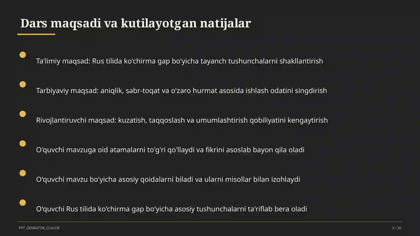 Rus tilida ko'chirma gap (9-sinf) 3