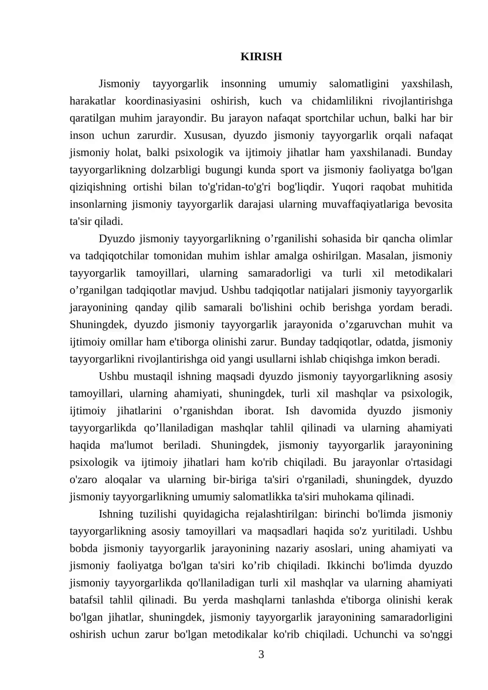 Dyuzdoda jismoniy tayyorgarlik 3