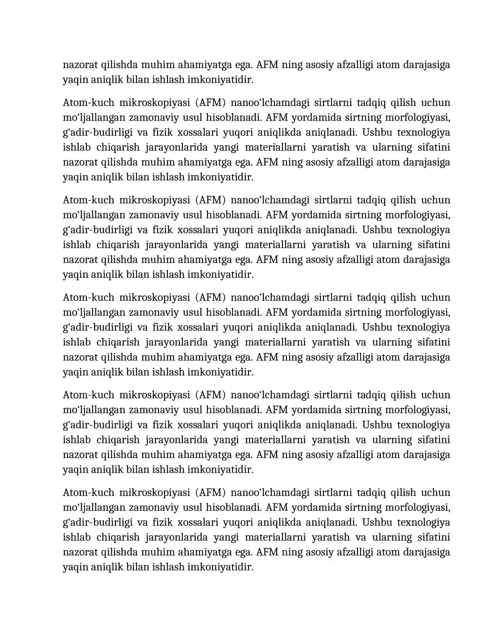 Atom-kuch mikroskopiyasi (AFM- Atomic Force Microscopy) 3