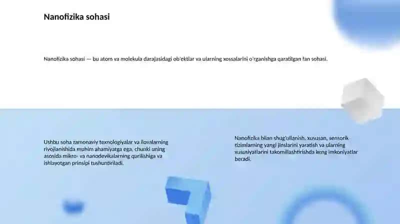 Nanofizika va Sensorika 3