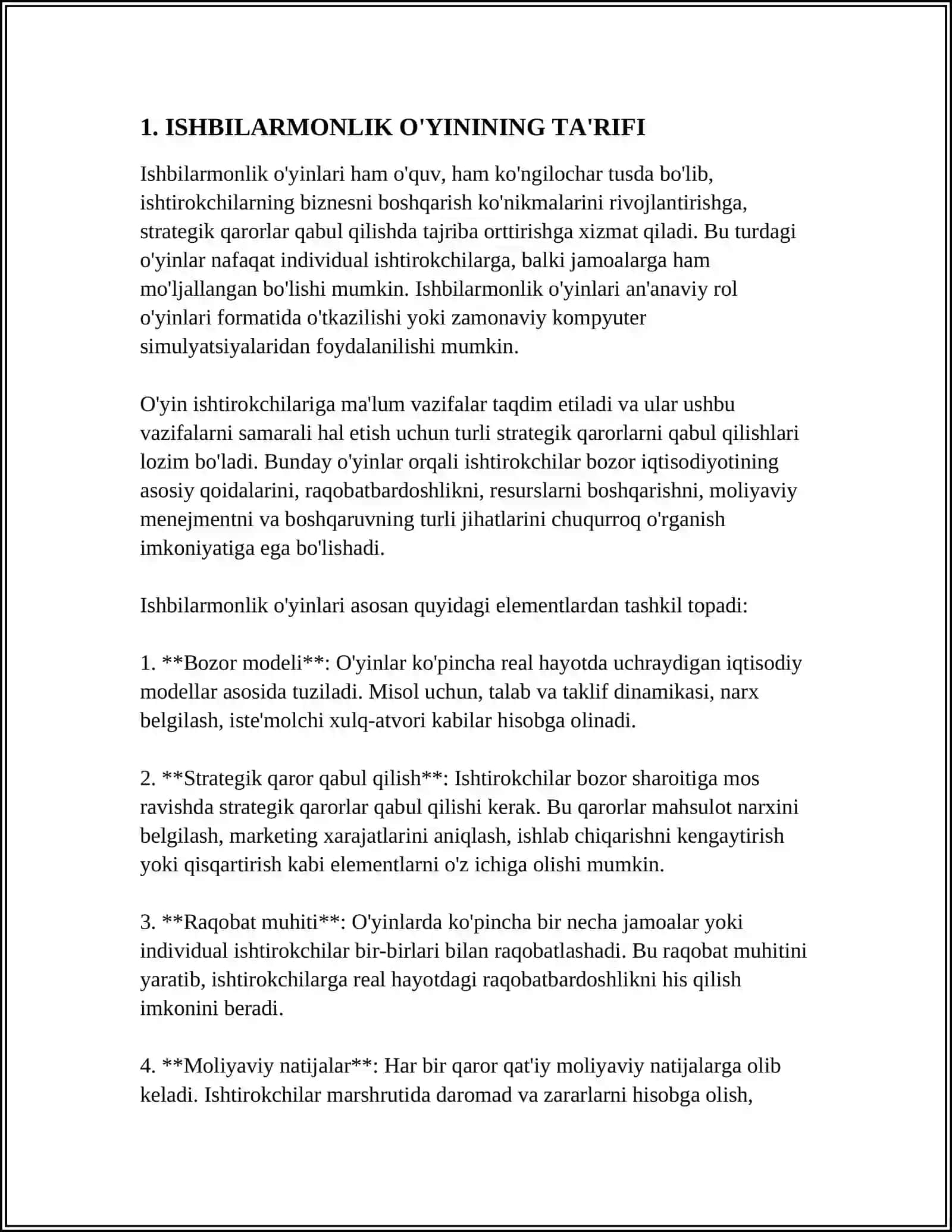 ISHBILARMONLIK O'YININI TASHKIL ETISH TEXNOLOGIYASI 3