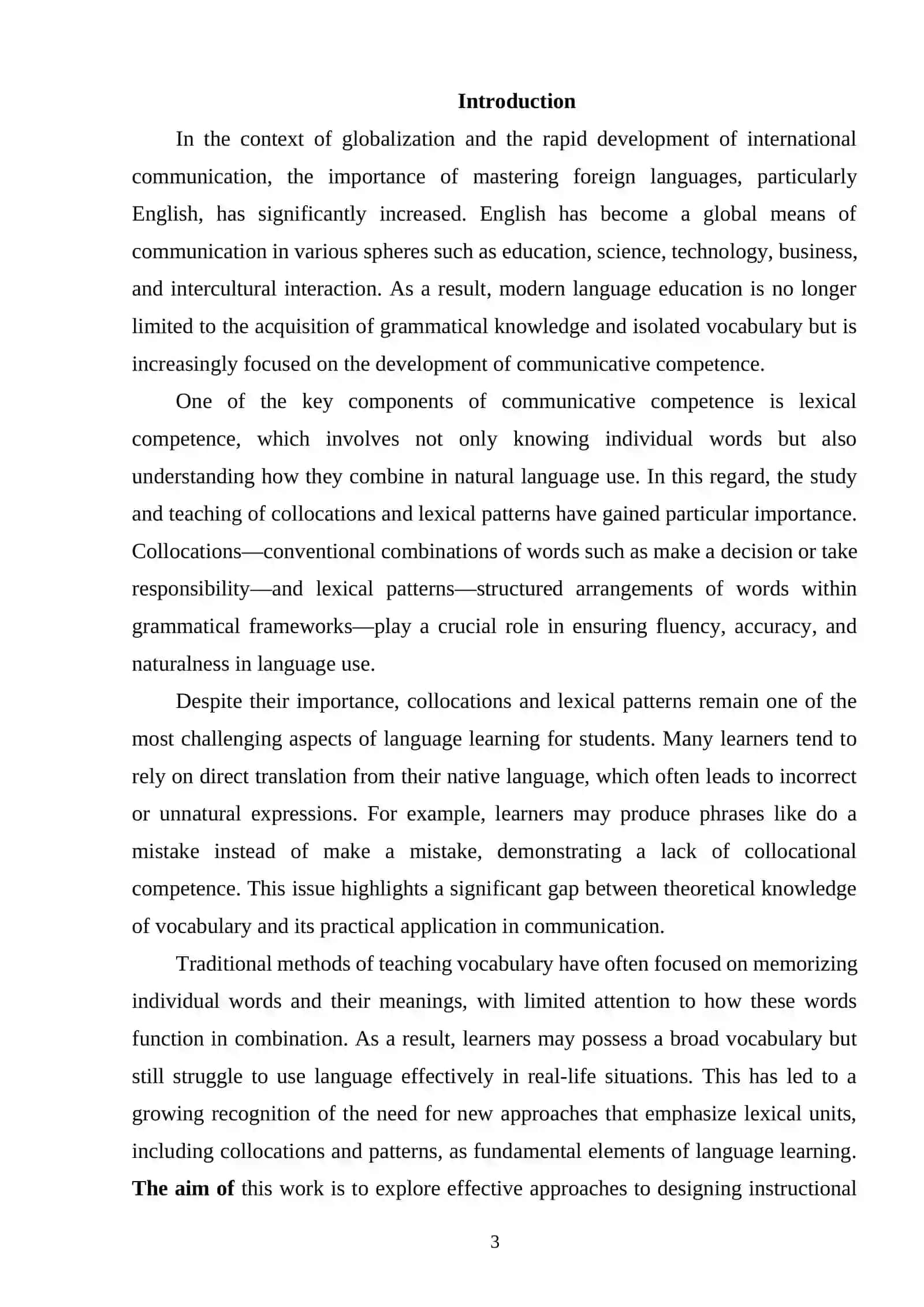 Developing Instructional Materials for Teaching Collocations and Lexical Patterns in English 3