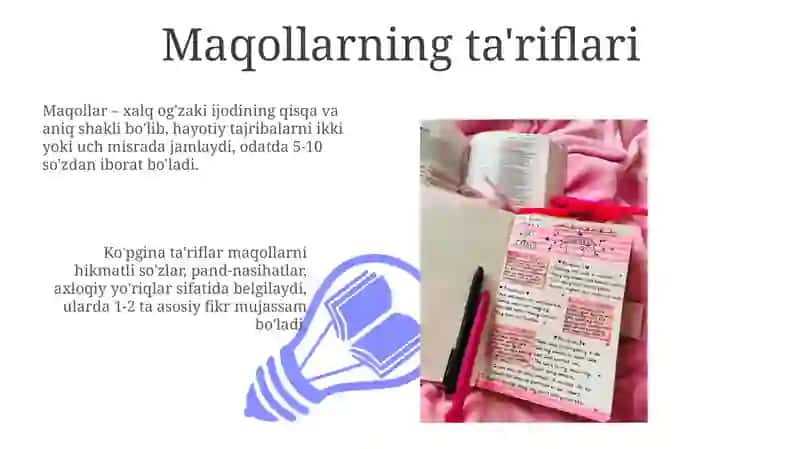 yozma adabiyotda maqollardan foydalanish usullari 3