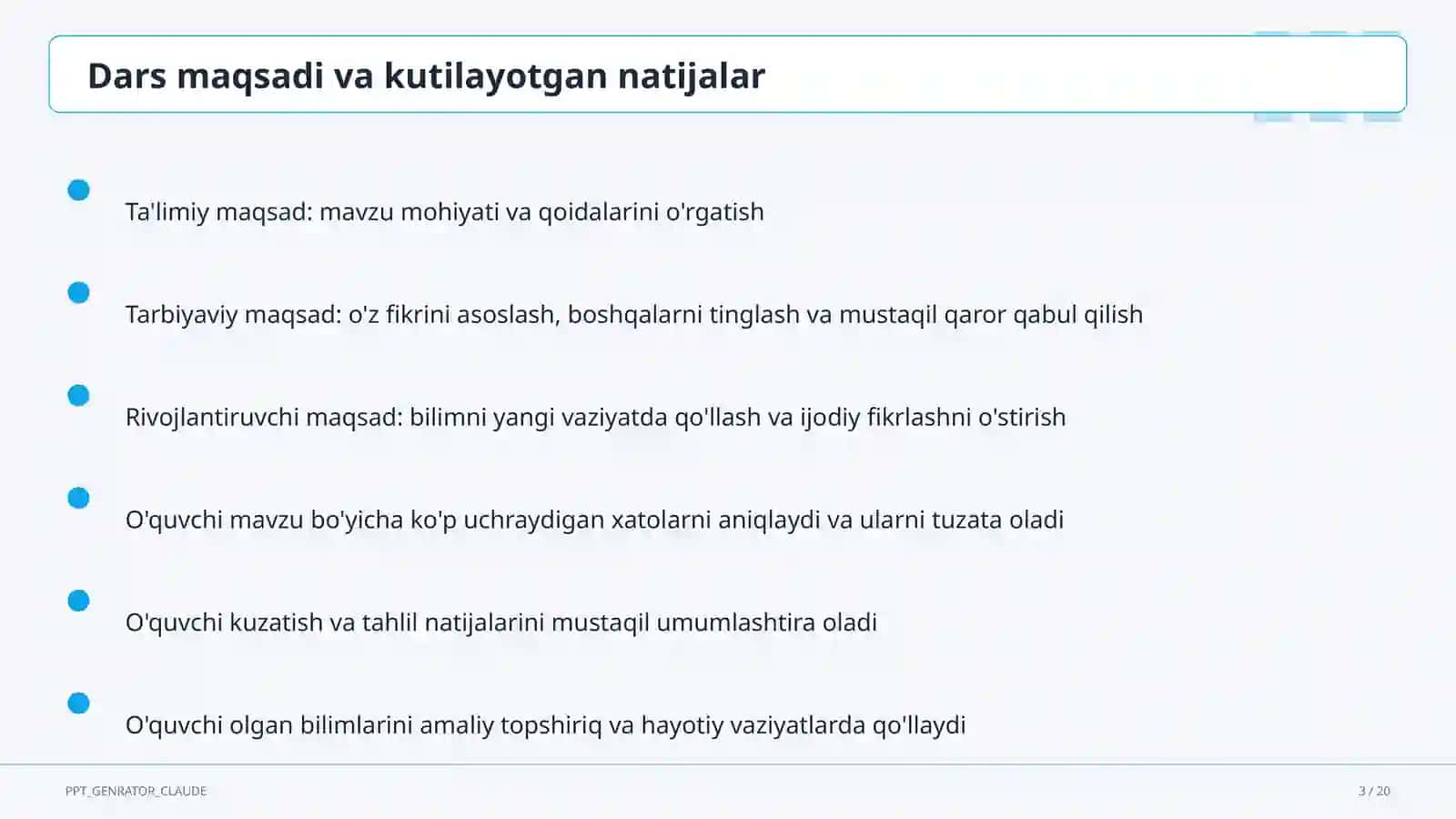 Natural ko'rsatkichli daraja va uning xossalari (7-sinf) 3