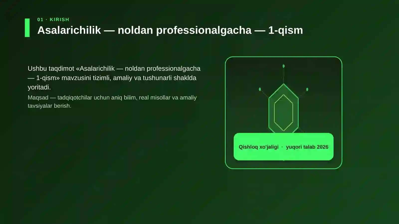 Asalarichilik — noldan professionalgacha — 1-qism 3