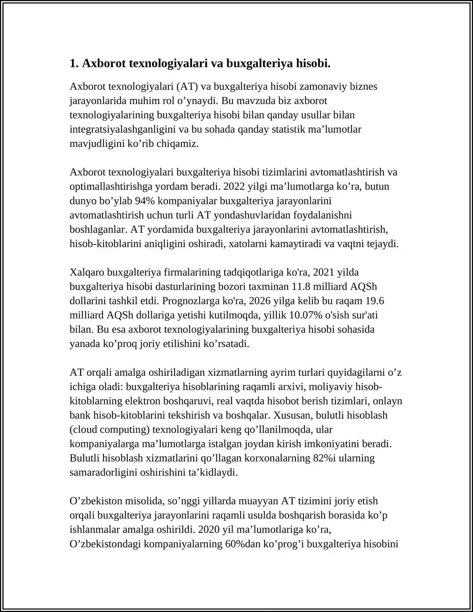 INFORMATSION TEXNOLOGIYALARGA ASOSLANGAN BUXGALTERIYA HISOBI SHAKLI 3