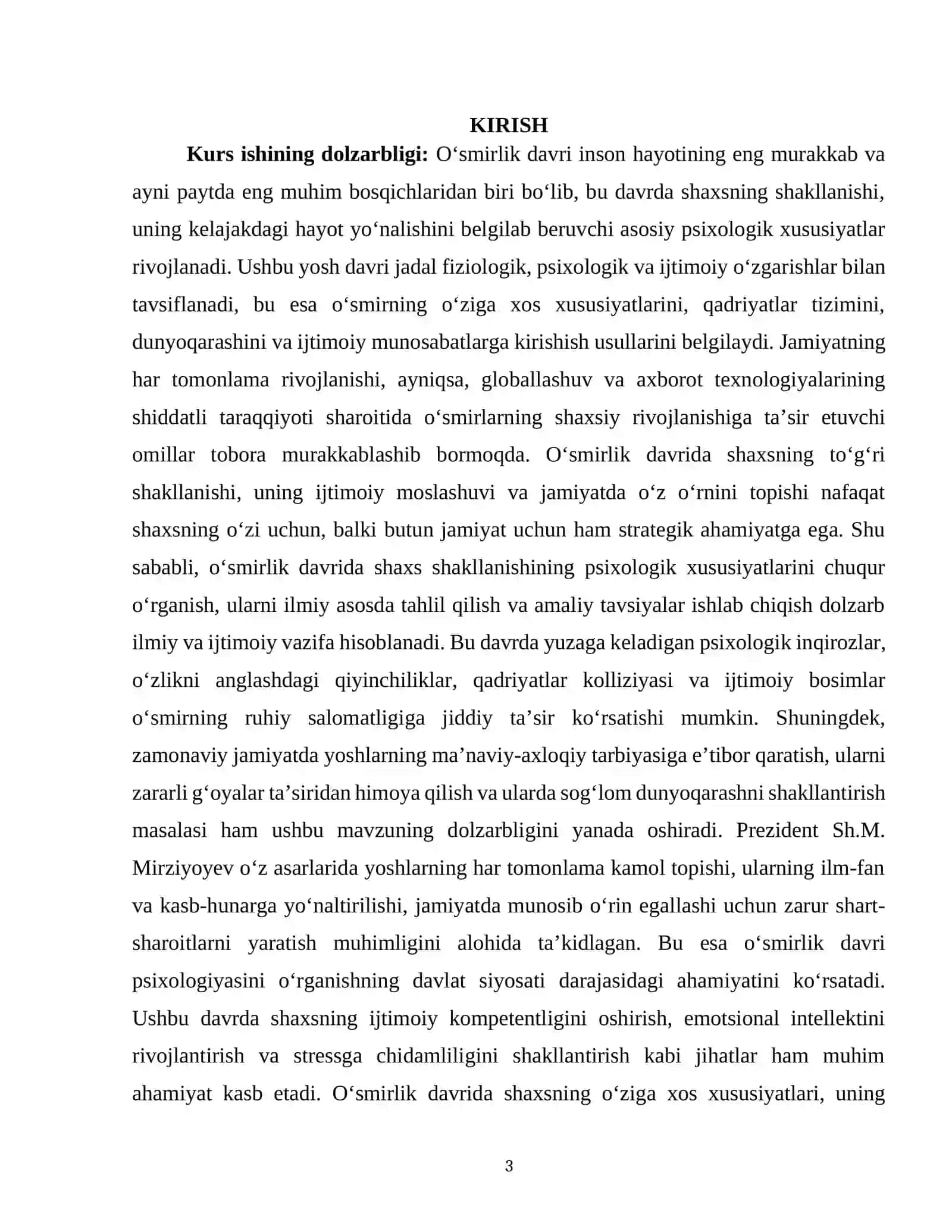 O‘SMIRLIK DAVRIDA SHAXS SHAKLLANISHINING PSIXOLOGIK XUSUSIYATLARI 3