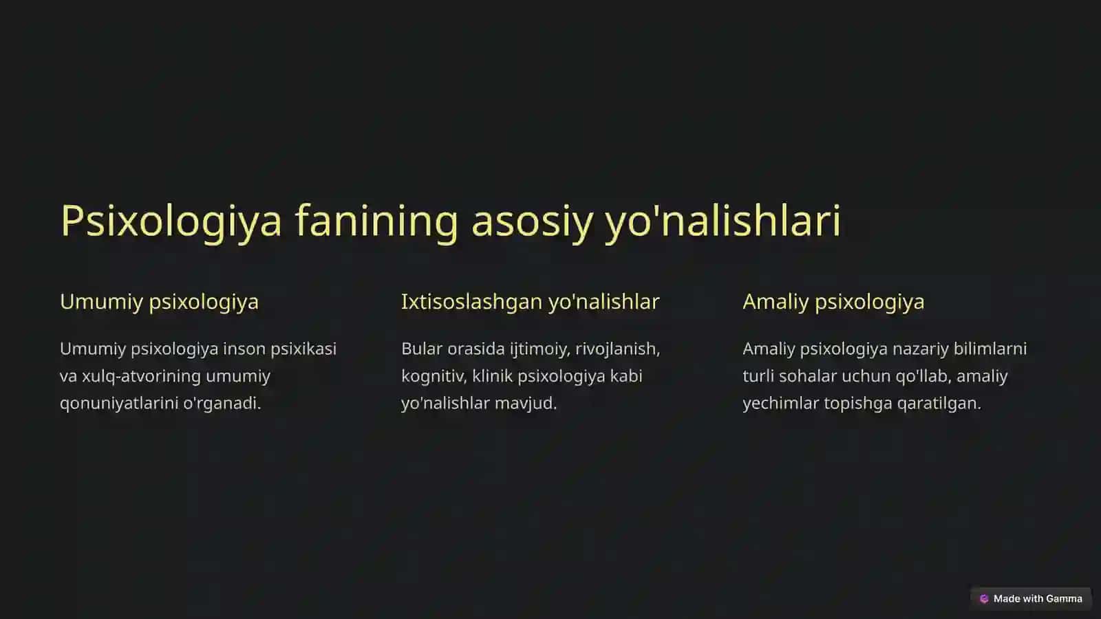 Psixologiya fanidan seminar va laboratoriya mashgʻuloti 3