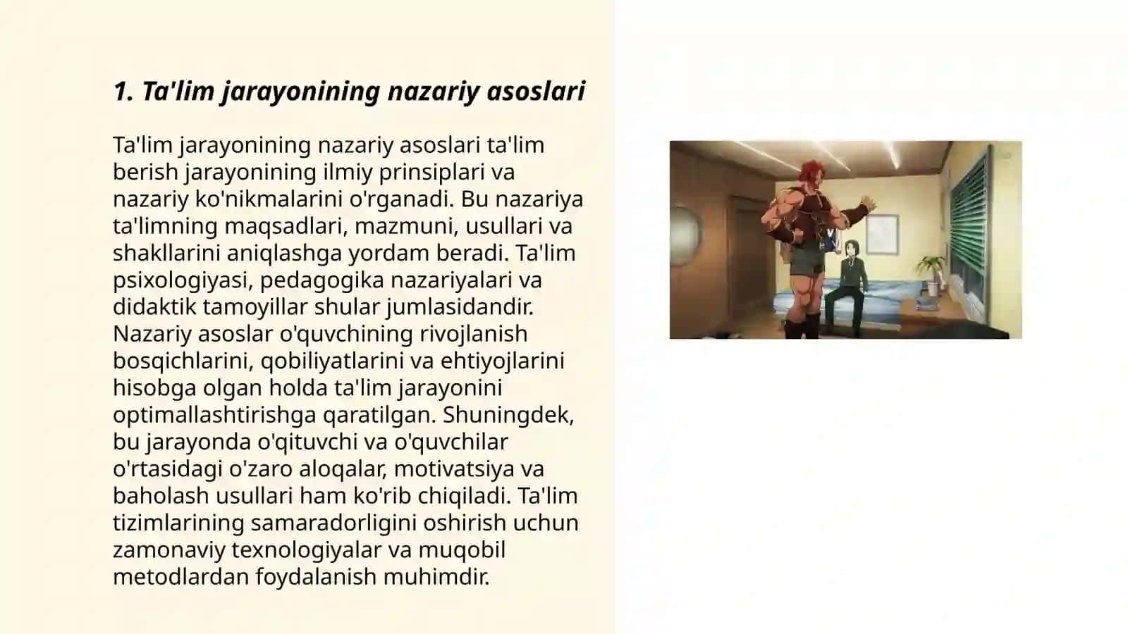 Ta'lim jarayonining nazariy asoslari 3