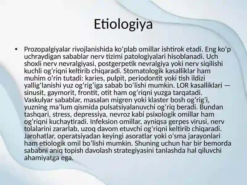 Prozopalgiyalar 3