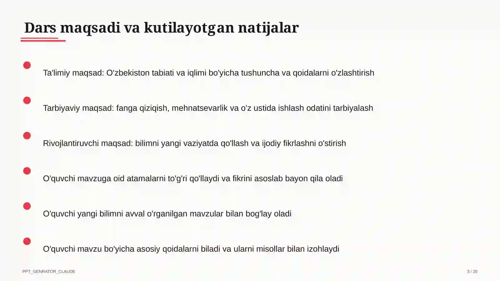 O'zbekiston tabiati va iqlimi (4-sinf) 3