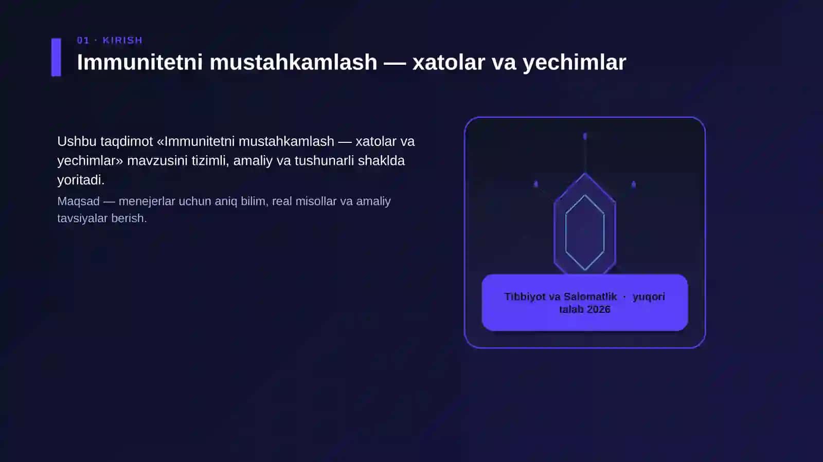 Immunitetni mustahkamlash — xatolar va yechimlar 3