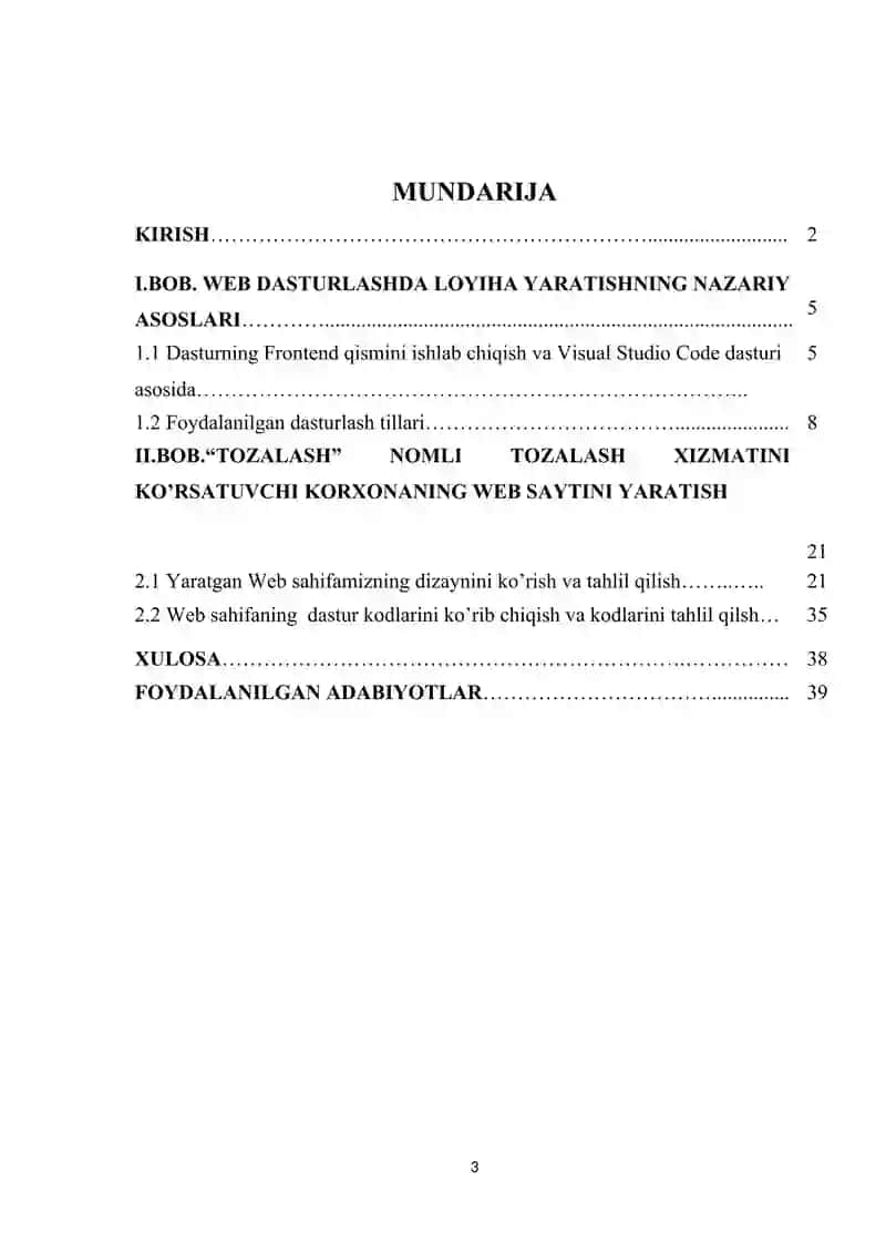 kurs ishi yoki individual loyha ishi 3