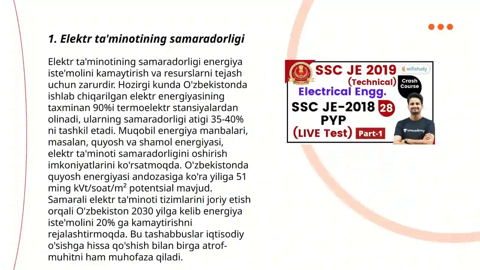 Elektr ta’minoti bo’yicha umumiy masalalar 3