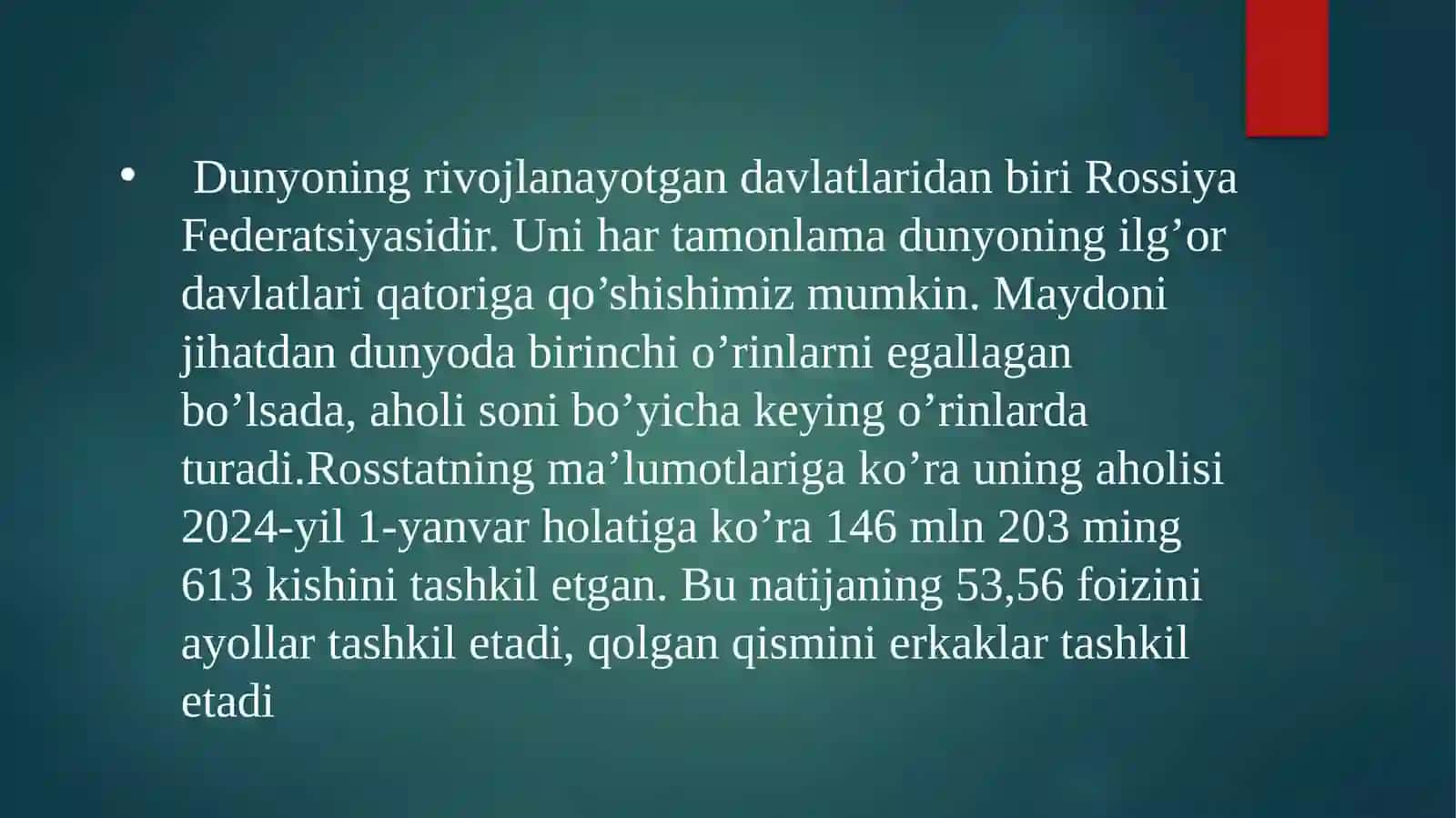 Rossiya Federatsiyasida ayol va erkaklar huquqlarini himoya etuvchi davlat siyosati 3