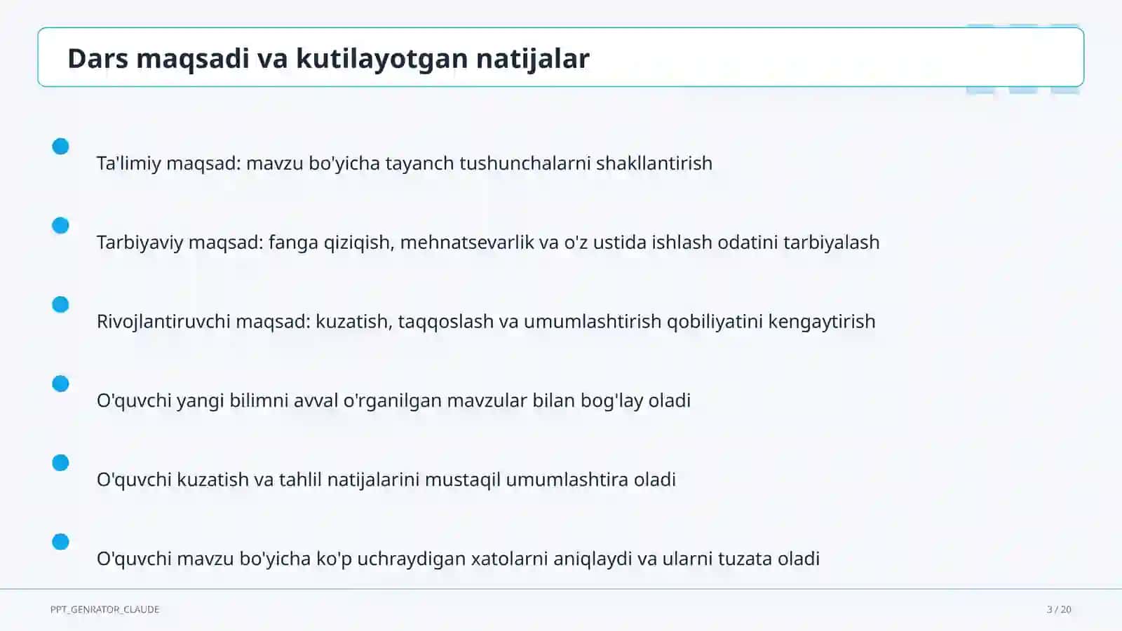 Loyihalash: g'oyadan mahsulotgacha (8-sinf) 3
