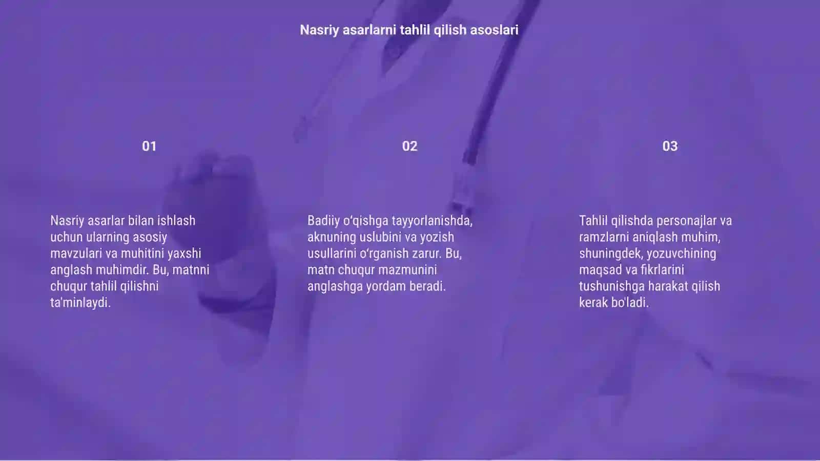 Nasriy asarlarni badiiy oʻqishga tayyorlash 3