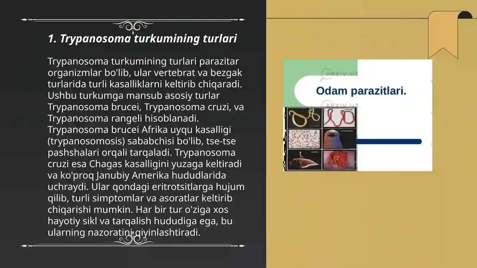 Trypanosoma turkumining turlari 3