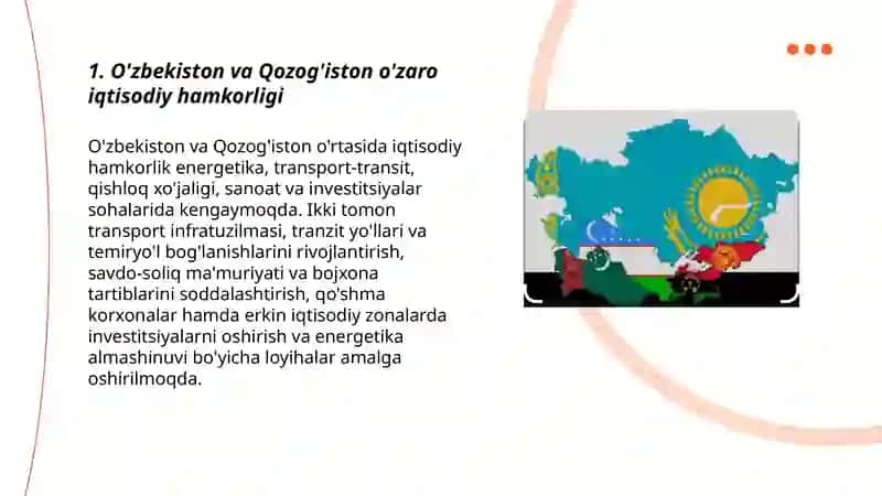O'zbekiston va Markaziy Osiyo davlatlar hamkorligi 3