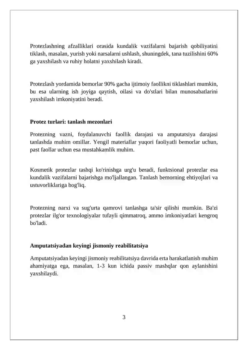 Amputatsiya, protezlash ishlar va nogironlar reabilitatasiaysi 3