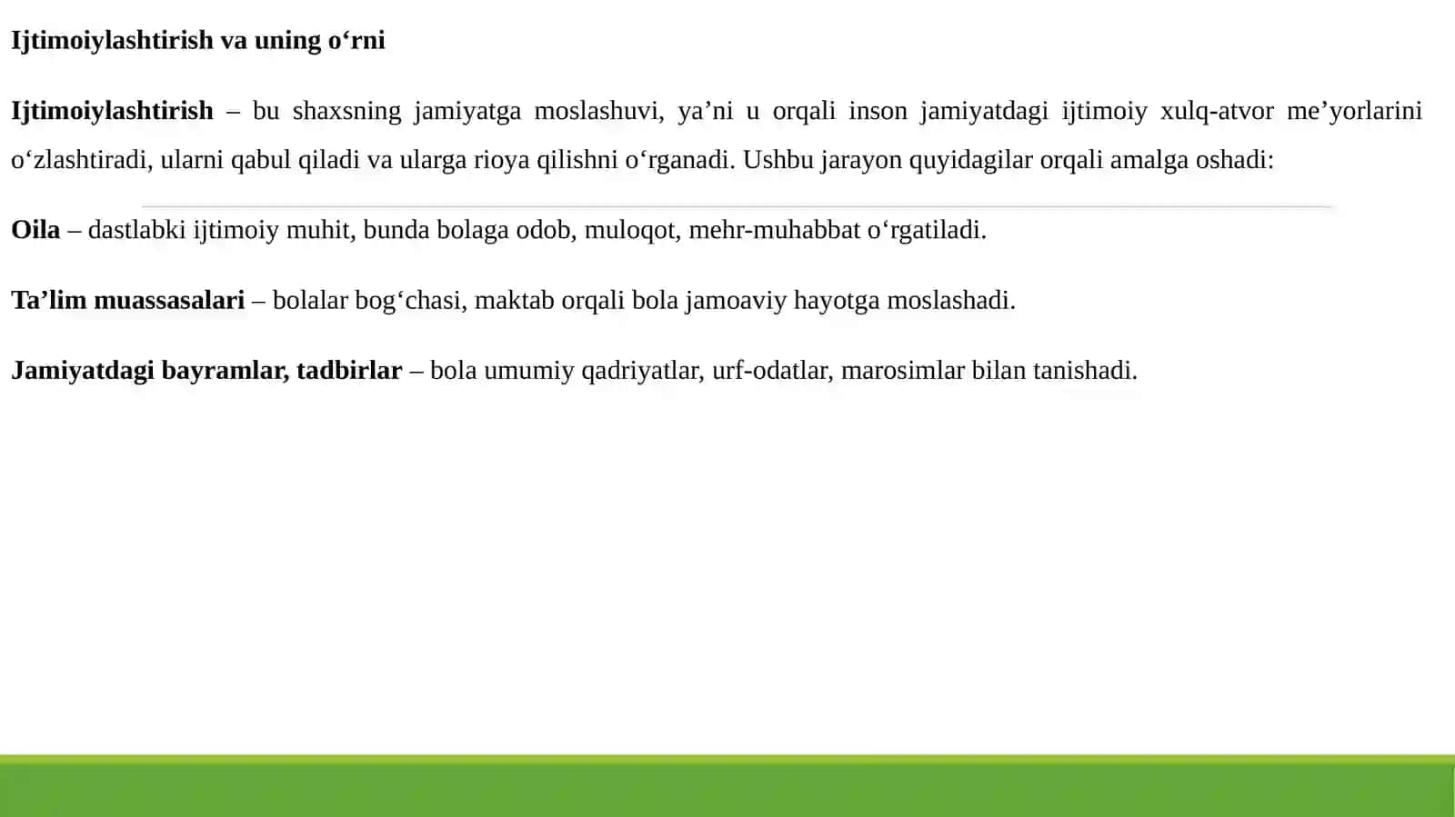 IJTIMOIYLASHUVGA TA’SIR ETUVCHI OMILLAR 3