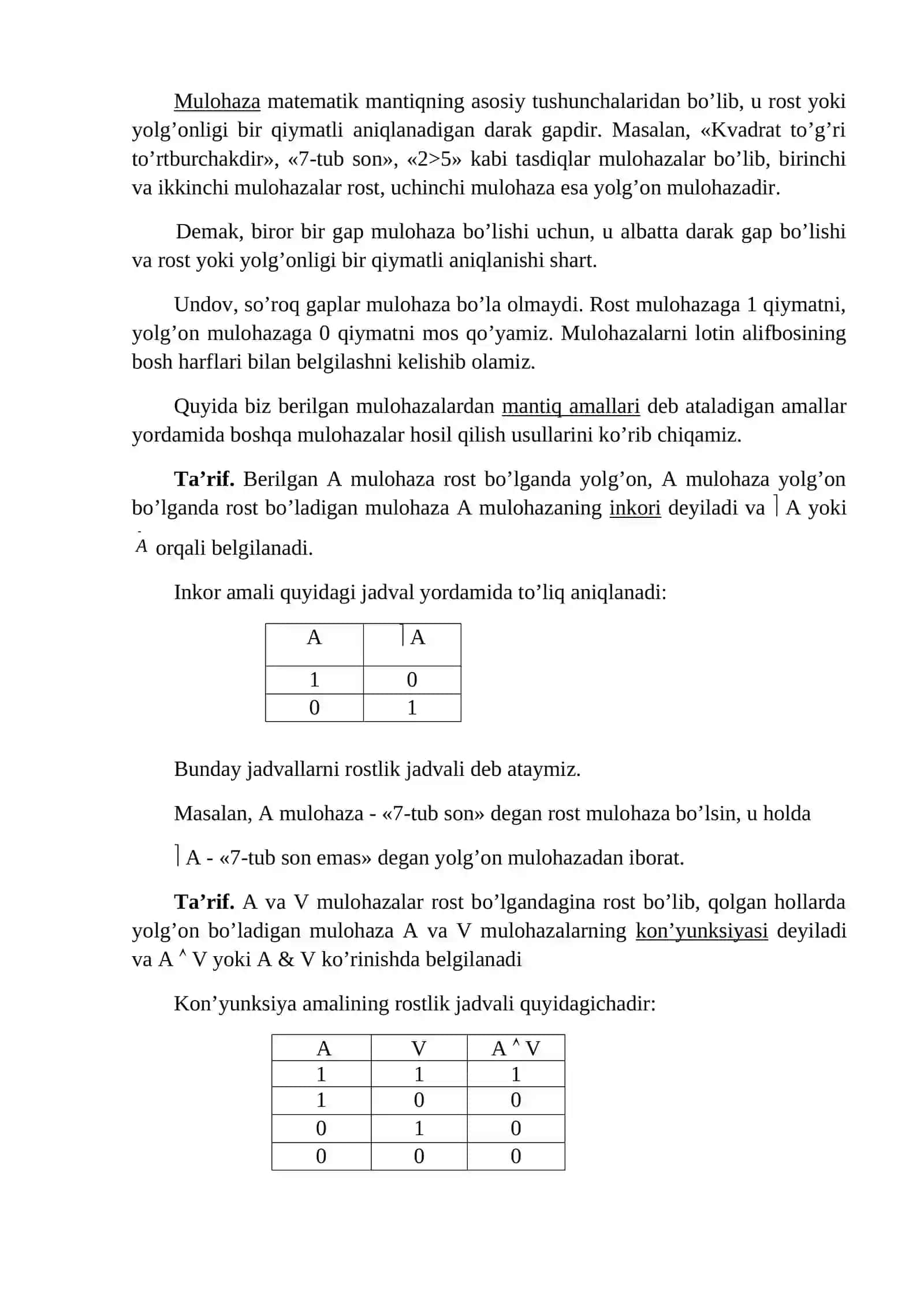 Matematik mantiq elementlari 3