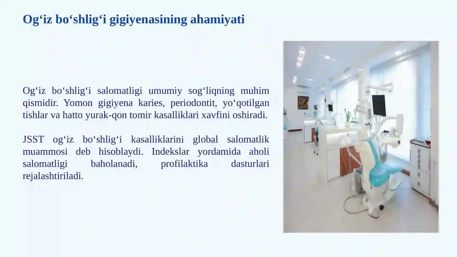 OG‘IZ BO‘SHLIG‘I GIGIYENASI INDEKSI KO‘RSATKICHLARI 3