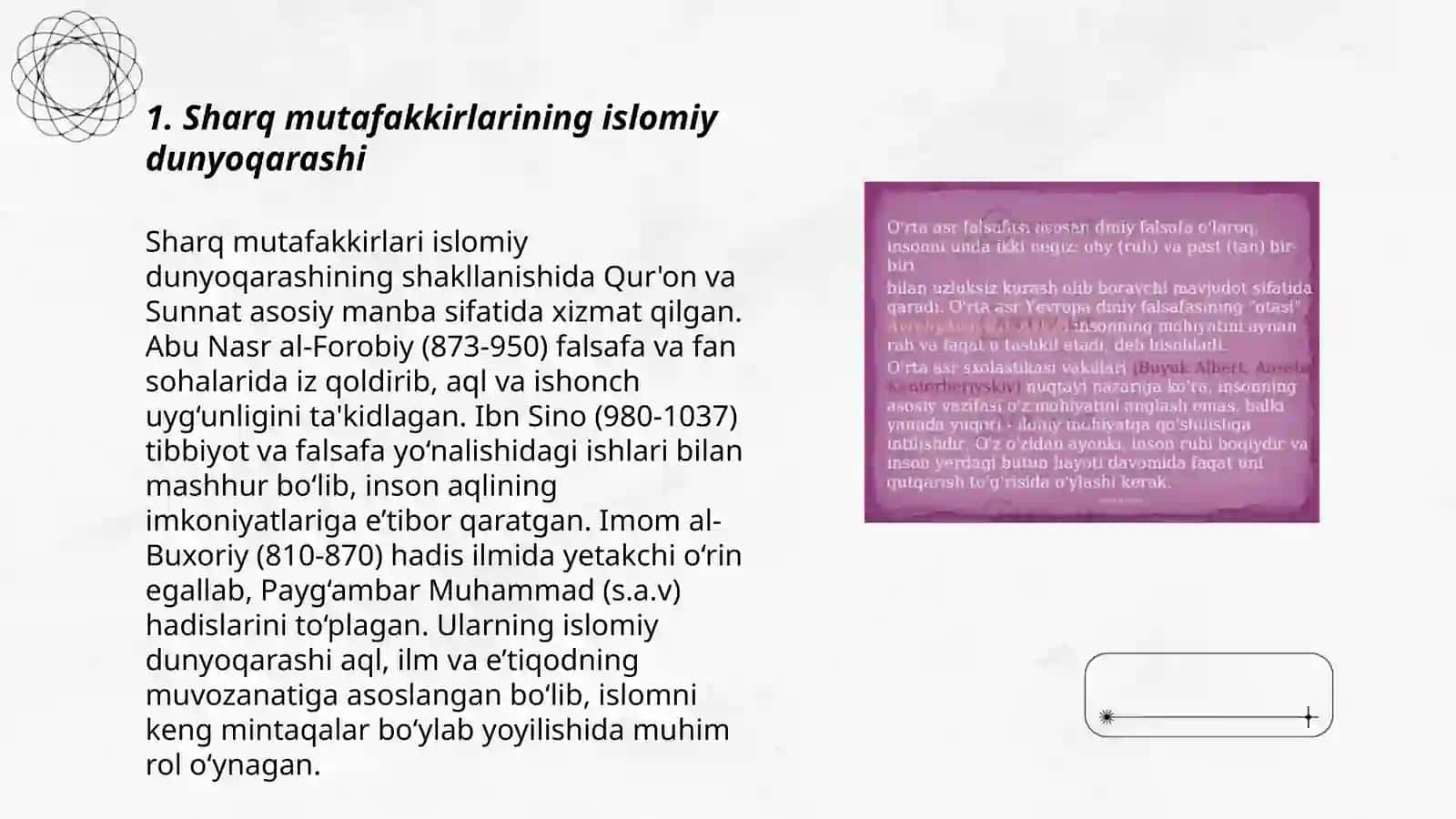 Sharq mutafakkirlarining islom dinning inson kamolotiga ta' siri hagidagi go 'yalari 3