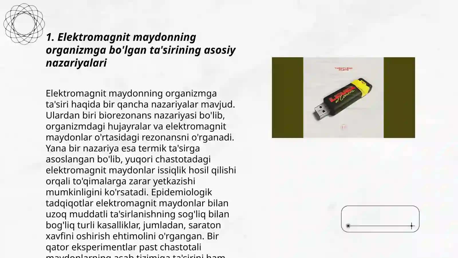 Elektiromagnit maydonning organizimga organizimga ta'siri 3