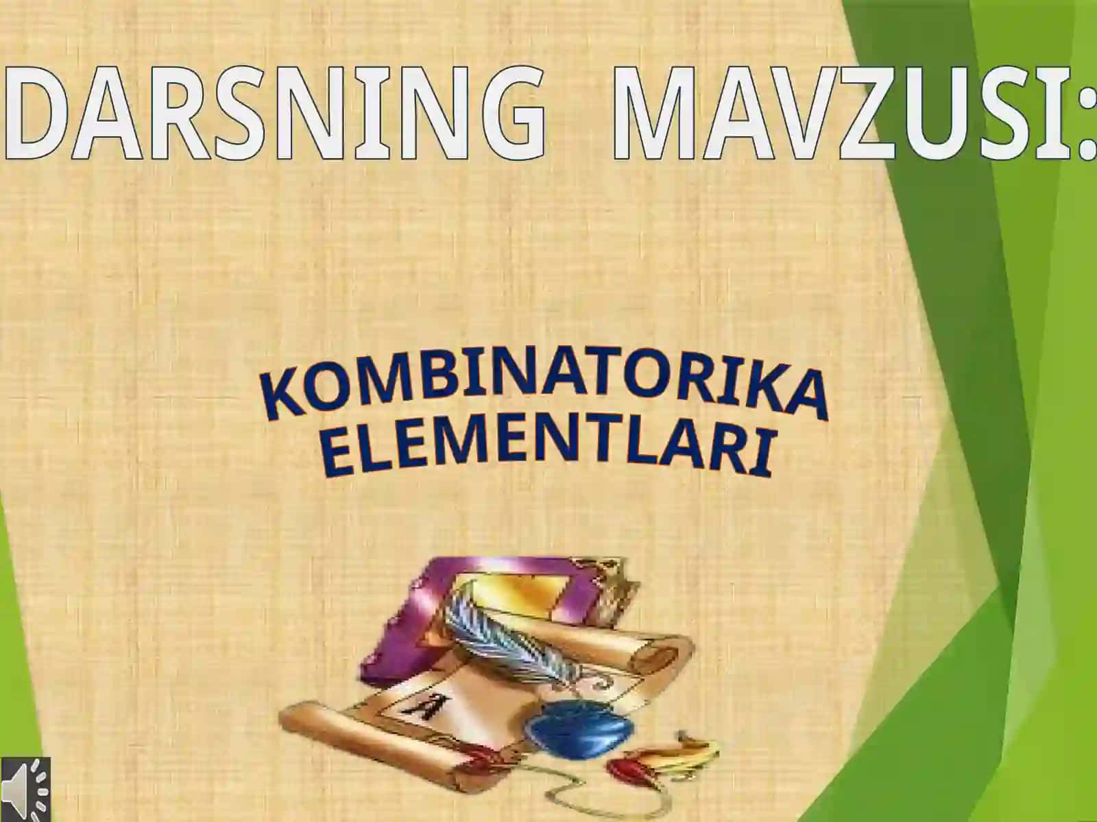 KOMBINATORIKA ELEMENTLARI 3