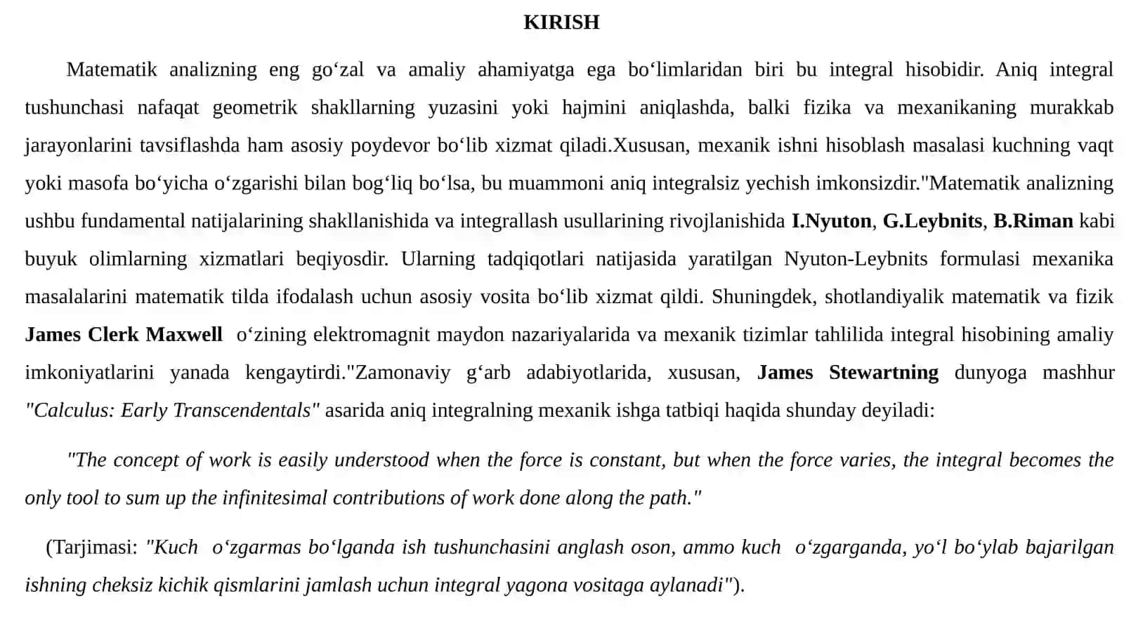 Aniq integralning matematik nazariyasi va xossalari 3