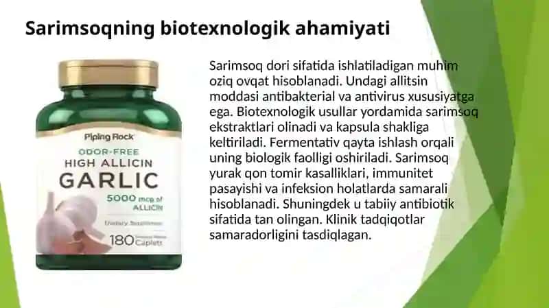 Dori sifatida istemol qilinadigan oziq ovqat maxsulotlari 3