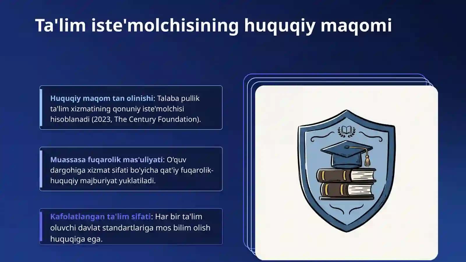 Ta'lim xizmatlarini ko'rsatishda iste'molchilar huquqlarini himoya qilish 3
