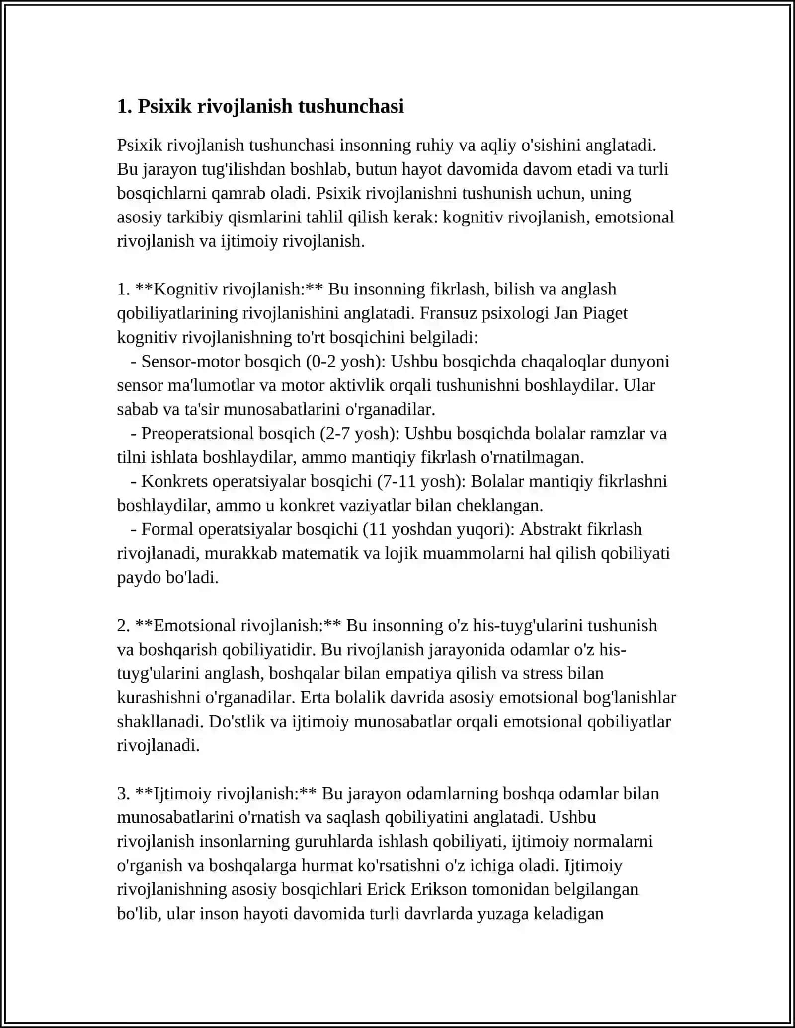 PSIXIK RIVOJLANISHNING ASOSIY QONUNIYATLARI 3