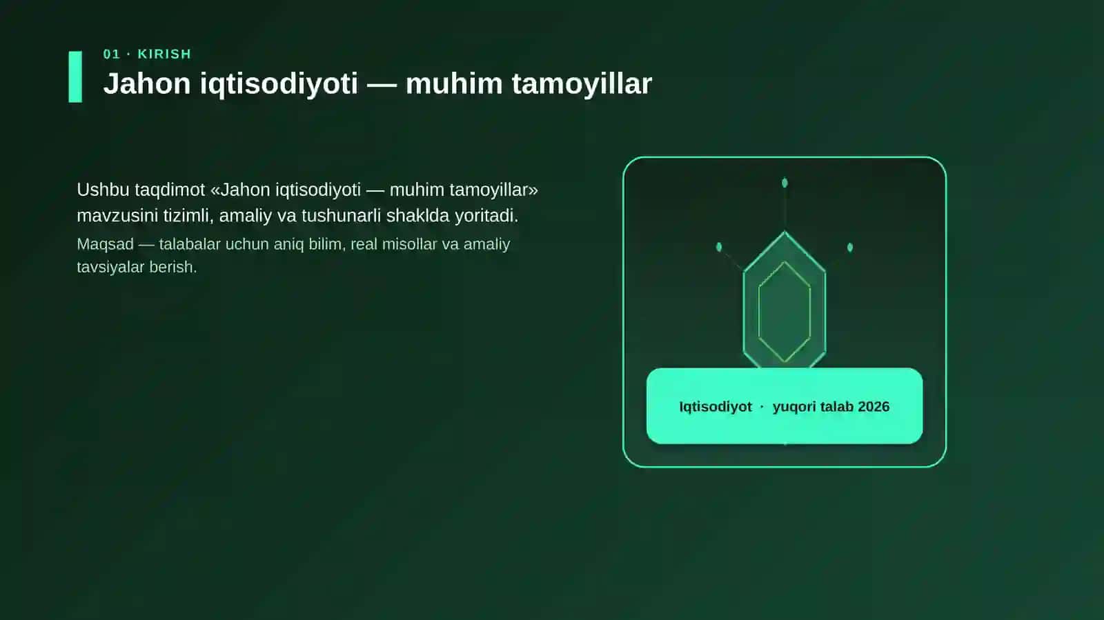 Jahon iqtisodiyoti — muhim tamoyillar 3