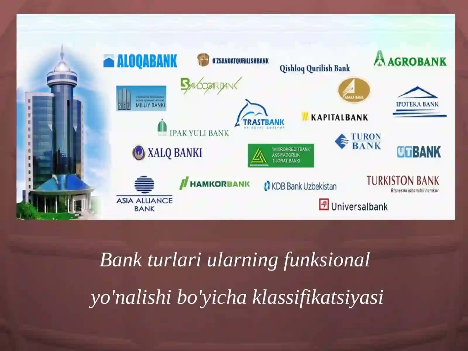 Bank tizimi va bank turlari 3