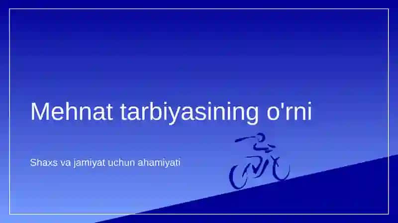 Mehnattarbiyasi 3