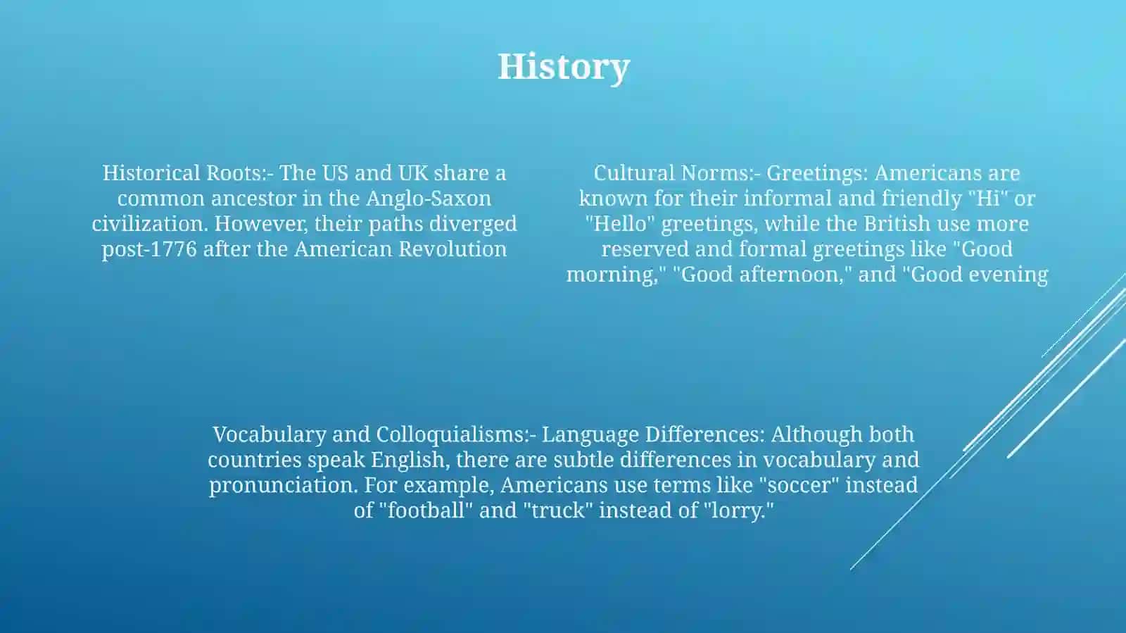 Cultural Differences Between Usa And Uk 3
