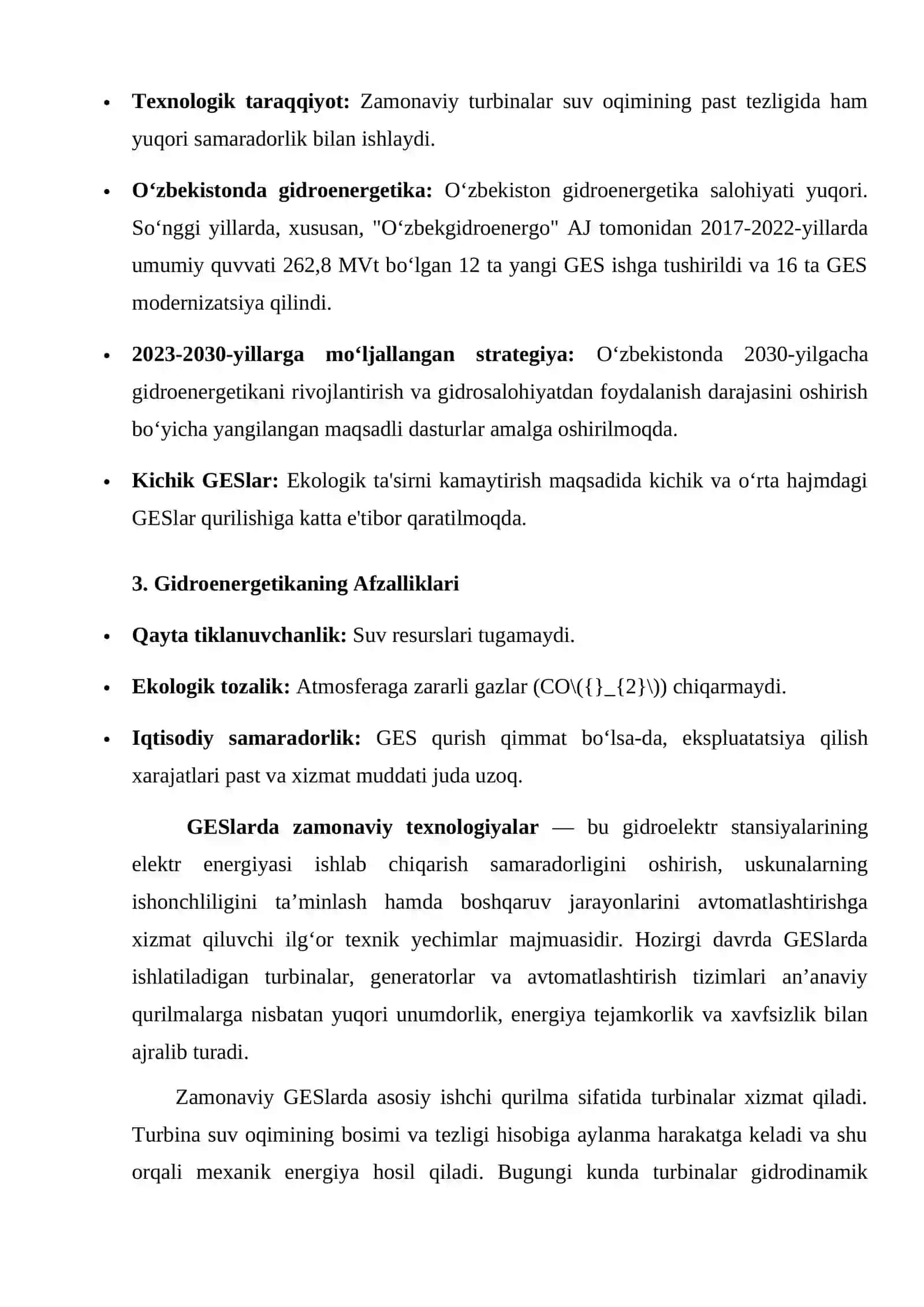 Gidroenergetikada zamonaviy texnologiyalar va innovatsiyalar 3