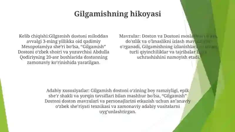 "Gilgamish" Dostoni 3