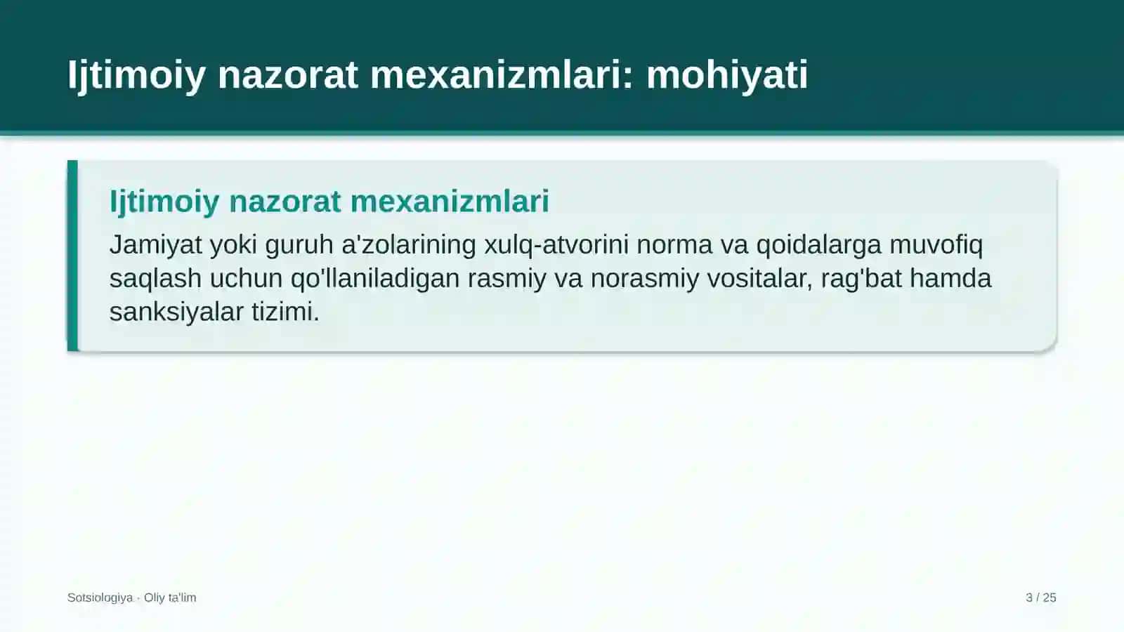 Hamshiralik ishida ijtimoiy nazorat mexanizmlari 3