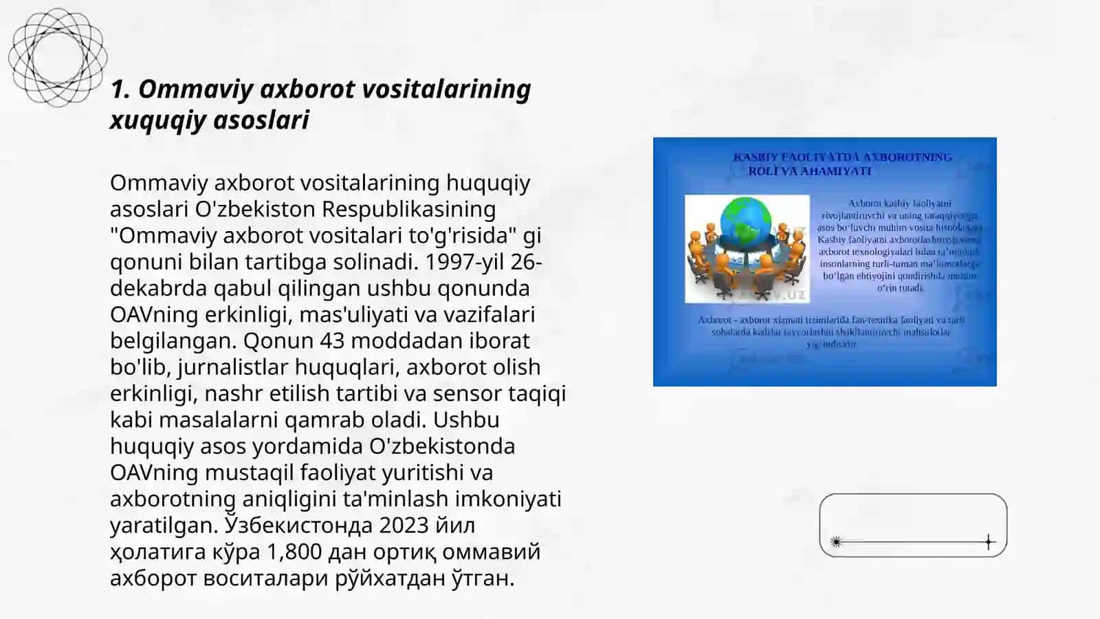Ommaviy axborot vositalarining xuquqiy asoslari 3