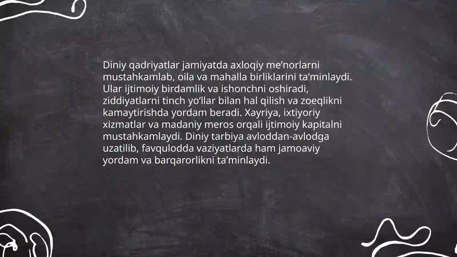 Diniy qadriyatlarning ijtimoiy ahamiyati va rivojlanishi 3