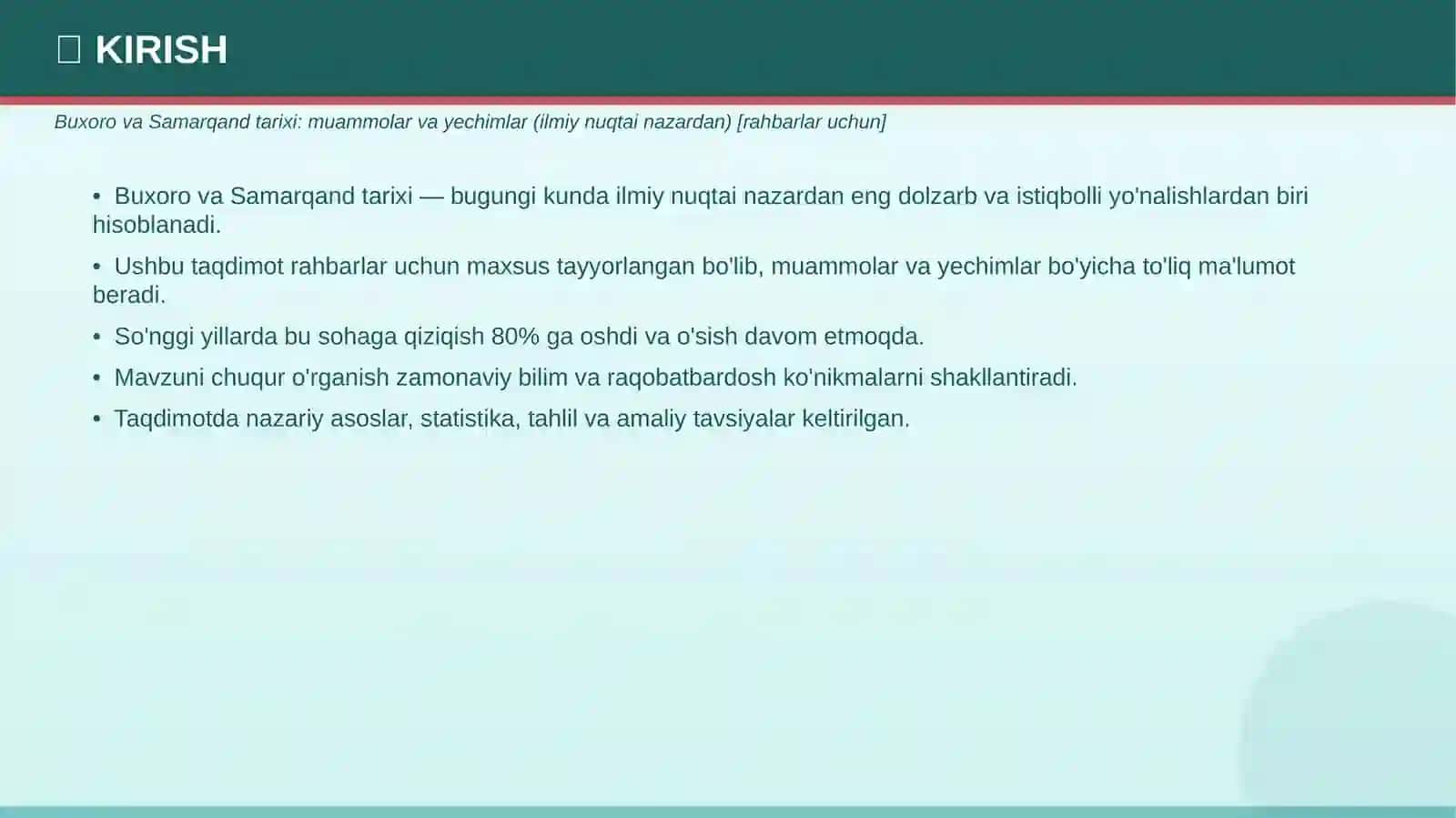 BUXORO VA SAMARQAND TARIXI 3