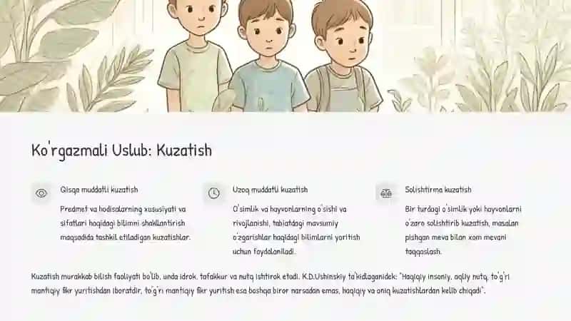 Bolalarni Tabiat Bilan Tanishtirish Metod, Vositalari 3