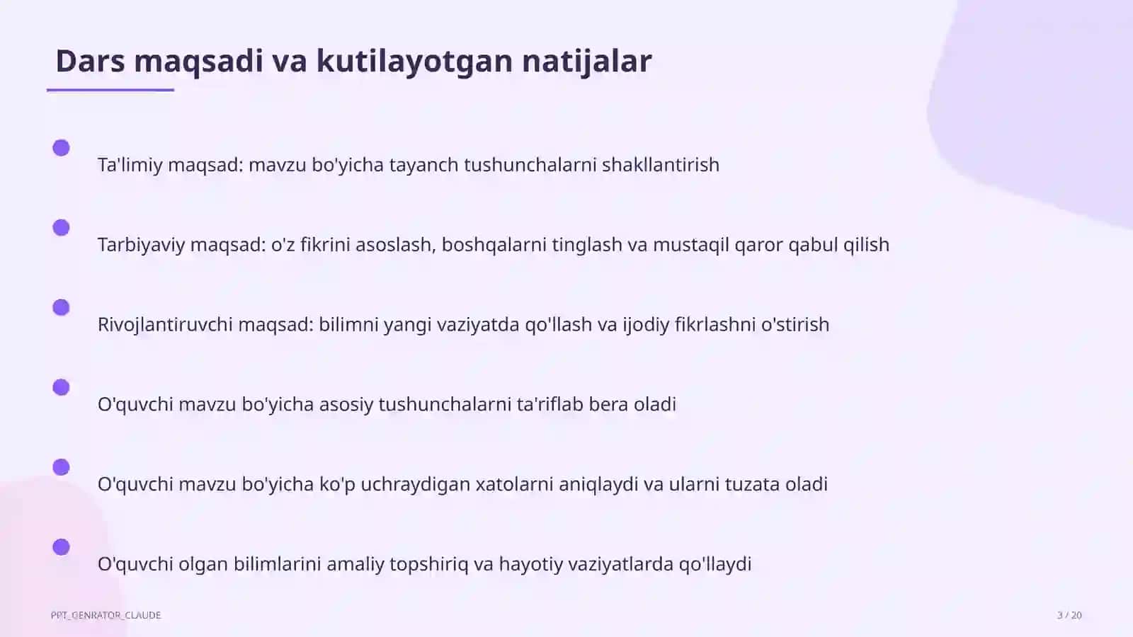 PISA tadqiqoti va matematik savodxonlik 3