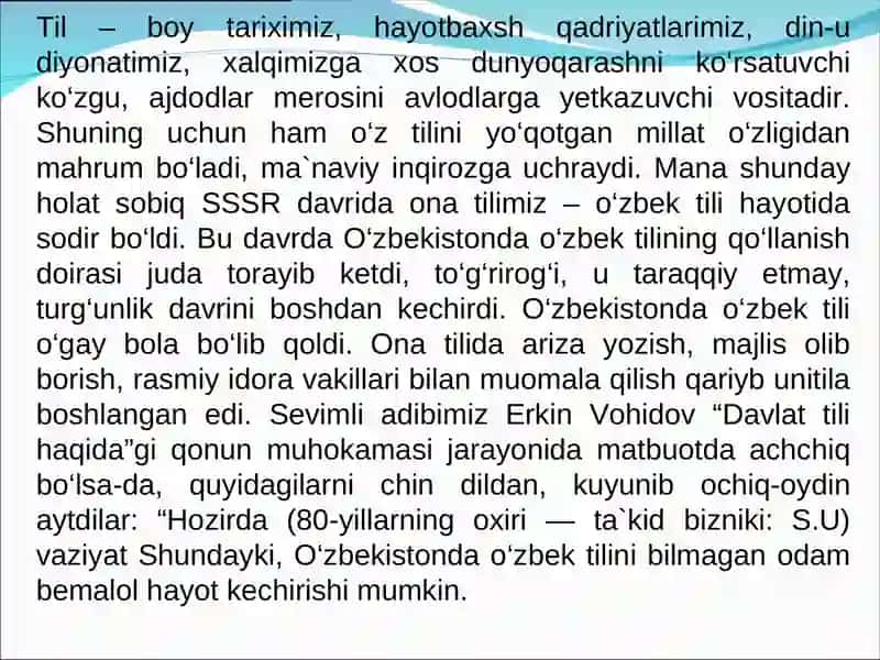 DAVLAT TILIDA ISH YURITISHKURSI 3