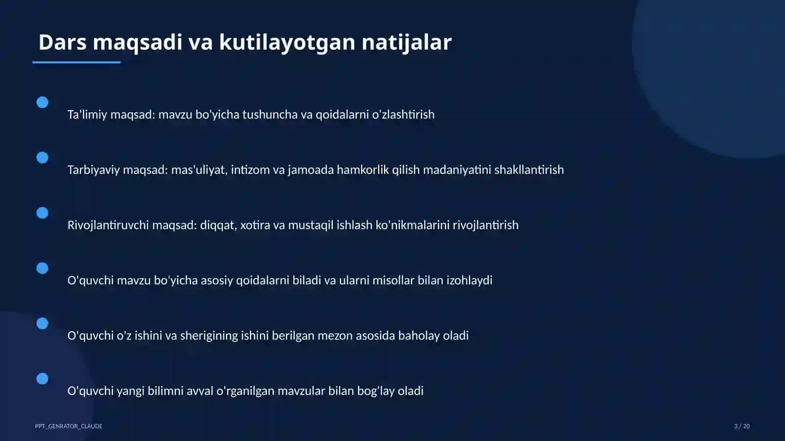 Sun'iy intellekt darslari 3