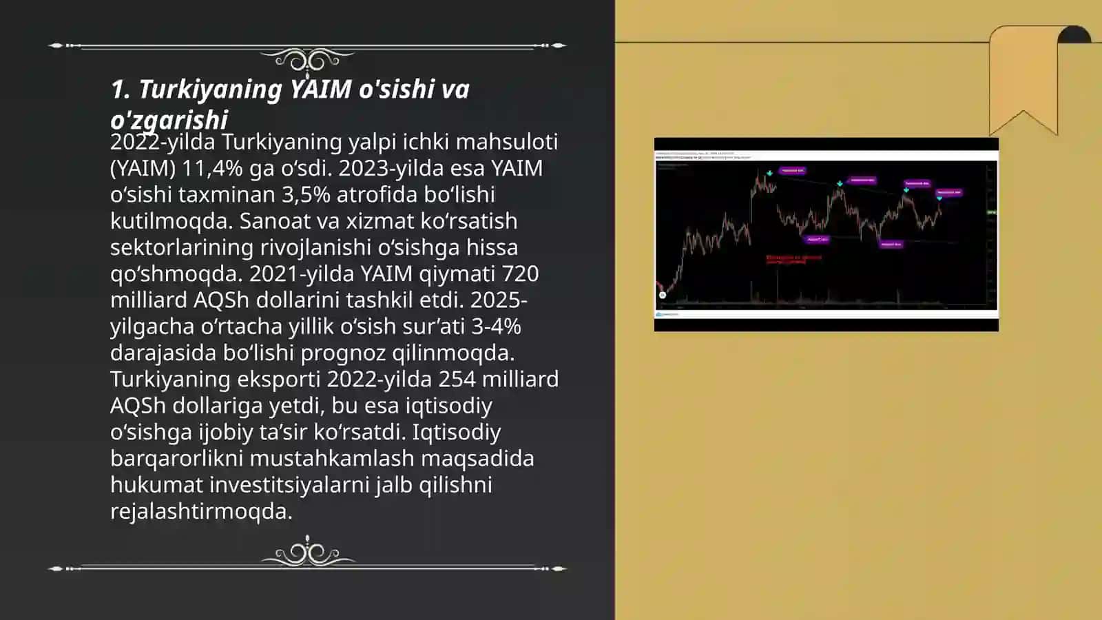 Turkiyaning dinamik makroiqtisodiy kòrsatgichlarini tahlil qilish 2020-2025 yil 3